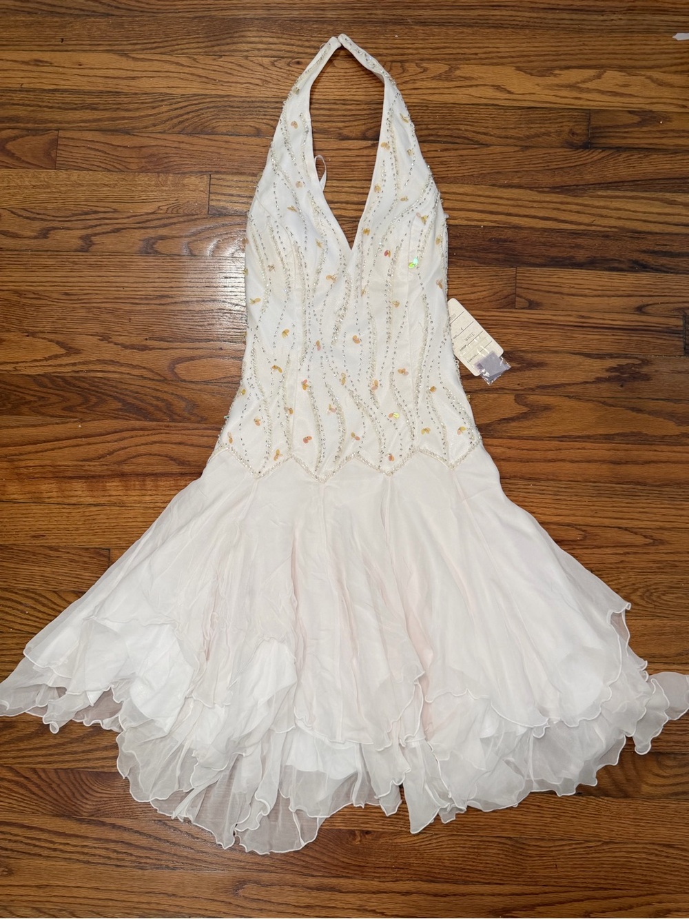 Vintage Hannah S by House of Wu silk beaded mini dress